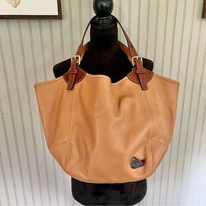 Dooney & Bourke Portofino Valerie XL Tan Shoulder Bag Tote